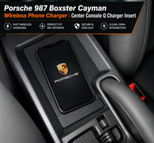 Porsche 987 Boxster Cayman Wireless Phone Charger | Center Console Q Charger  picture