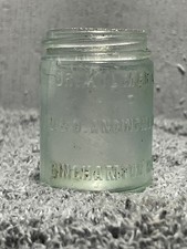 Vintage 1890's Dr. Kilmer's U & O Anointment Binghampton, NY Jar no lid picture
