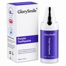 Glorysmile V34 Purple TeethWhitening Toothpaste 30ml Serum -FAST USA SHIPPING picture