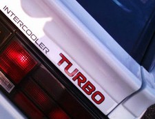 New 1986-1989 Mitsubishi Starion INTERCOOLER TURBO WideBody Rear Hatch Decal EX picture