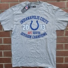 Men’s Indianapolis Colts 2013 AFC Division Champions T-Shirt Adult Medium NWT picture