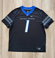Nike Boise State Broncos Black Football Jersey Size XXL Idaho picture