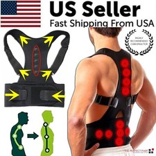 Posture Corrector Support Magnetic Back Shoulder Brace Belt Band For Men Women picture