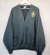Mens USSOCOM Jacket Cardigan Black Special Ops SOCOM Vtg picture