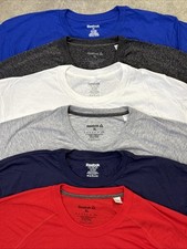 Reebok Men's Short Sleeve 6 Pack New T-Shirt, Size MEDIUM (6 Colors Pack) picture