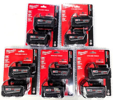 (5) NEW N PACK 48-11-1852 Genuine Milwaukee M18 (10) 48-11-1850 5.0 AH Batteries picture
