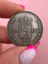 1808 Netherlands Coin 1 Gulden Kingdom of Holland picture