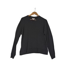 Splendid Collection Black Long Sleeve Crew Neck Knit Sweater Top Womens Medium picture