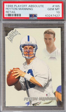1998 Playoff Peyton Manning #165 PSA 10 GEM MINT (ROOKIE) (LOW POP: 102) picture