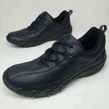 New Hotter Leanne Gore-Tex Low Top Leather Trainers Shoes Women's Sz 6.5 Navy picture