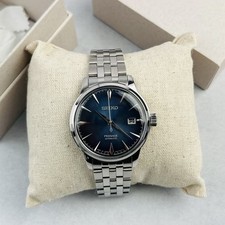 Seiko Presage Cocktail Time SRPB41 Blue Dial Automatic Men's Watch New 40.5mm picture