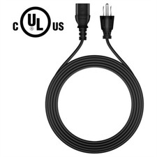 UL 6ft AC Power Cord For Sceptre E255B-1658A E258B-1658A 25
