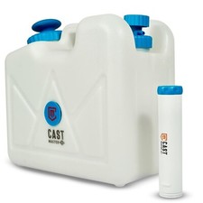 4 Gal Water Filter Jerry Can Pump Emergency Prep Camping Survival Purifier White picture