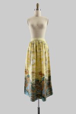 Vintage 50s 60s Novelty Print Skirt XS Small picture