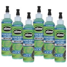 Slime 10007-6PK Flat Tire Puncture Repair Sealant, 8oz - 6 pack, clear picture