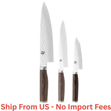 SALE (Authentic) Shun Premier Starter Knives, Set of 3, Walnut Color, picture