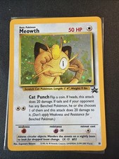 Pokémon Meowth #10 Black Star Promo Holo Card GB Stamped Moderate Play picture