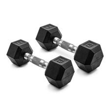 CAP Barbell 8 lb Rubber Hex Dumbbells Pair No-Roll Ergonomic Handle picture