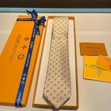 LVVuitton - Damier Logo Jacquard Silk Tie - NEW picture