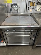 MONTAGUE 36-9ASE 36” COMMERCIAL OVEN AND 2 EVEN HEAT HOT TOPS USED NAT GAS picture