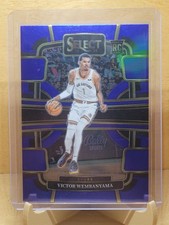 2023-24 Panini Select Concourse Victor Wembanyama #87 Blue Prizm Rookie Spurs picture