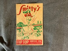 Smitty's Tip Top Drive In Restaurant Menu Tacoma Washington WA 1940's 1950's picture