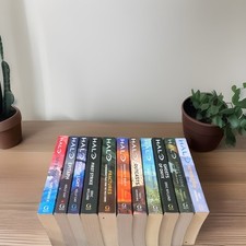 HALO Books, Lot of 11 PB; Epitaph Bad Blood Outcasts Retribution Fractures + picture