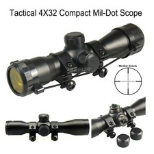 Tactical 4X32 Compact .223 .308 Scope /w Rings picture
