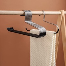 Extra-Wide Heavy Duty Blanket Hangers - Nonslip Vinyl Coated, Holds 40 Lbs, 8 Pa picture