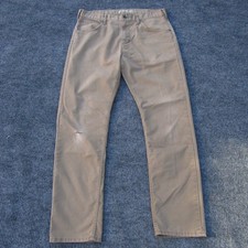 Patagonia Men's Performance Twill Pants Khaki Straight Leg Tag 35x32 Distressed picture