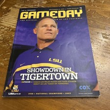 VINTAGE 2005 LSU TIGERS Vs Tennessee Volunteers Program Football picture