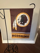Washington Redskins Garden Flag Double Sided Redskins Premium Yard Flag 12x18 picture