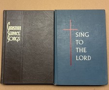 Vintage Lot Of 2 Christian Service Songs Books , Sing To The Lord  picture