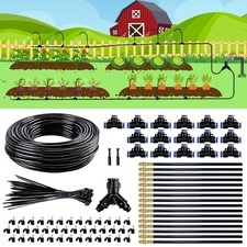 Drip Irrigation System,100 Ft Quick-Connect Garden Sprinkler Kit with 16pcs picture