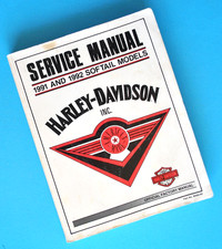 Original 1991-1992 Harley Davidson Service Manual Book FLSTC FXSTC FXSTS FLSTF picture