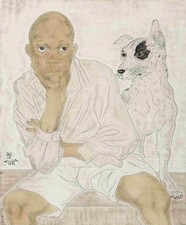 Léonard Tsuguharu Foujita Young Boy with His Dog 1932 Portrait picture
