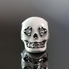 Authentic PANDORA Glow in the-dark Sparkling Skull Halloween 792811C01 picture