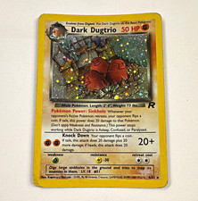 WOTC Dark Dugtrio 6/82 Team Rocket Holo Rare Unlimited English 2000 DMG picture