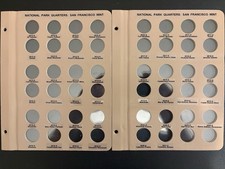 Dansco album pgs #7148, #8146, #8147: National Park Quarters, San Francisco Mint picture