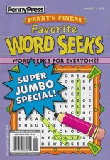 Penny Press Finest Favorite Word Seek Digest Size August 1st, 2026: picture