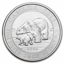 Canada 1.5 oz Silver $8 BU (Random Year, Abrasions) picture