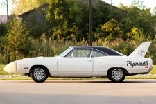 1970 Plymouth Road Runner Superbird rt profile Whte 24X36 poster, muscle car picture