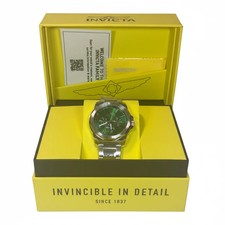 46844 Invicta Speedway Multifunction Mens 42mm Stainless Steel Green Dial Watch picture