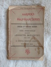 1877 Harper's Half-Hour Series Epochs Of English History The Struggle Against  picture