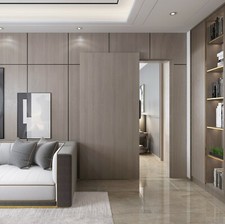 Soft Closing Interior Wall Mount Hidden Track Floating Sliding Door Hardware picture