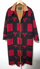 Vintage Woolrich Women's Long Wool Red Overcoat  picture