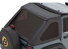 Bestop 58223-35 Soft Top Window Set Black Diamond for 07-18 Jeep Wrangler JK 4DR picture