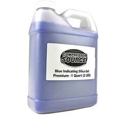 2 LBS 1 Quart of Dessicant Beads For Desiccant Air Dryers Silica Gel Blue picture