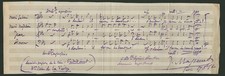 JULES MASSENET- INSCRIBED AUTOGRAPH MUSIC QUOTATION SIGNED 08/17/1880 ( 13 x 19