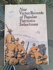 Vintage 1917 WWl New Victor Records Patriotic Selections Catalog Booklet picture
